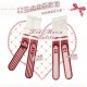 Red Maria Sweetheart Popcorn Tights